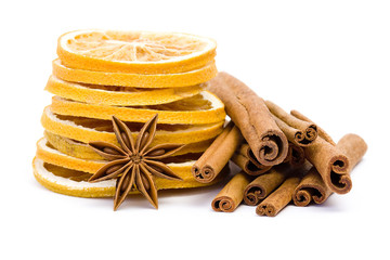 christmas decoration isolated on white background