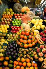 Barcelona - Mercat de la Boqueria. Obst und Gemüse