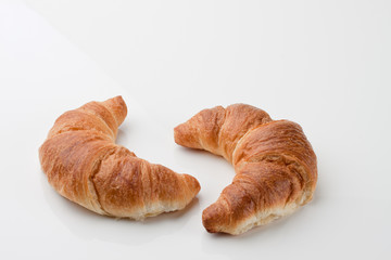 Croissants Gebäck zum Frühstück