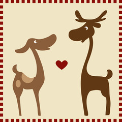 reindeer couple