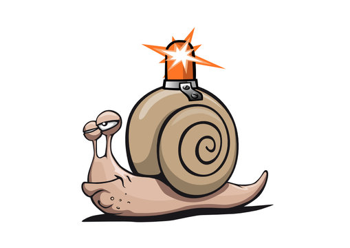 Superschnecke mit Rundumleuchte