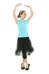 Jeune danseuse en mouvement