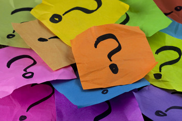questions or decision making concept