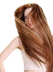 beauty and creative straight long hairs