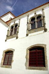 Windows of D.Manuel Palace, Evora.