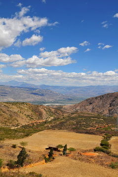 mountain range in the andes of peru
