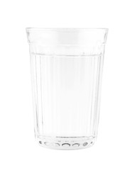 Glass of water isolated on white