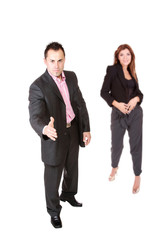 An attractive, business team