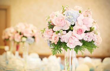 Formal reception hall flowers