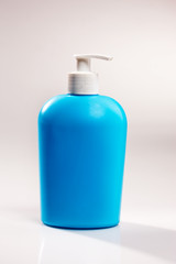Plastic blue bottle