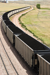 Naklejka premium coal cars