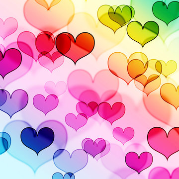beautiful heart shape background