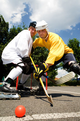 street hockey fight