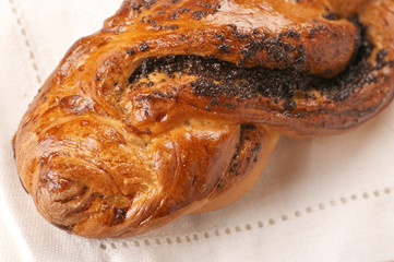 Bun with poppy seed