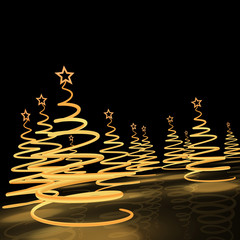 stylized Christmas trees3