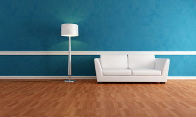 elegant blue interior