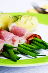 green beans and ham