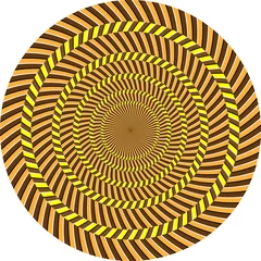 Tuinposter Psychedelisch optische illusie