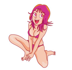 水着の女001