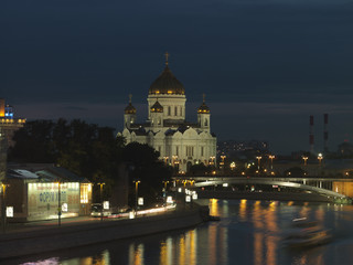 Fototapeta na wymiar Russland - Moskau, Christi-Erlöser-Kathedrale, Moskwa