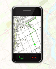 GPS sur un téléphone portable