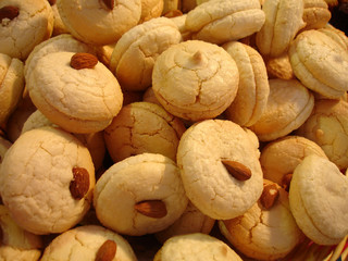 macarons et amandes