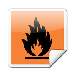 Etiqueta inflamable