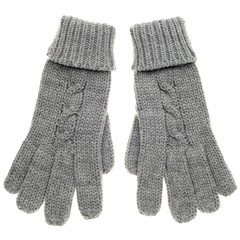 Knitted wollen gloves