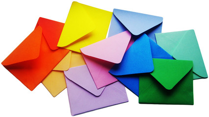 Colored wishes letters