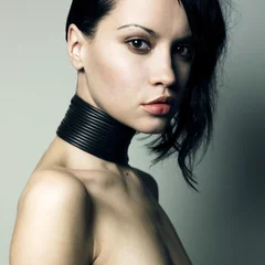 Foto op Canvas Woman with modern jewelry © Egor Mayer