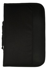 Black CD/DVD case on white with clipping path
