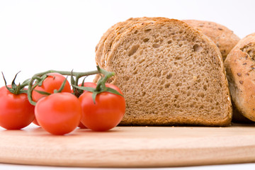 Bread and tomatoes