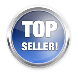 top seller icon kreis blau