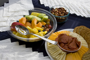 fruit cheese table