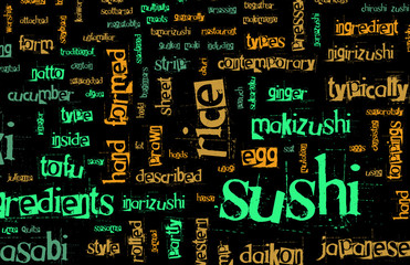Fototapeta premium Sushi Menu