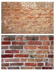 historical red brickwall damaged background