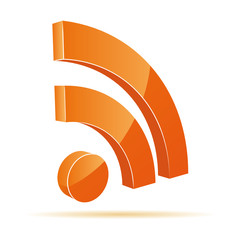 3D RSS icon