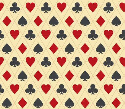 Poker seamless pattern