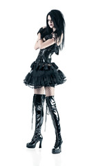 Young goth woman
