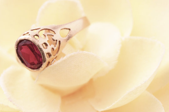 Ring on flower