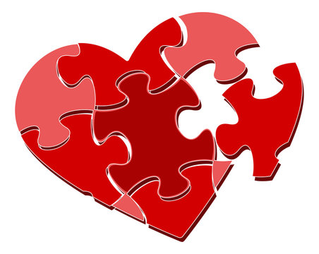 Valentine's heart puzzle