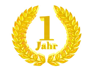 1 Jahr - Jubil&auml;um
