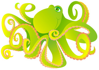 green octopus