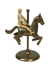 Riding a Carousel Horse