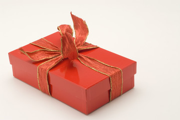 Red Christmas gift box