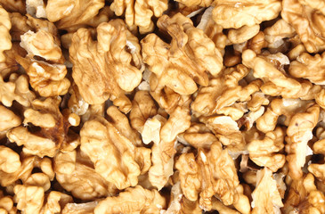 Walnuts abstract background