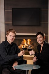 Romantic couple dating