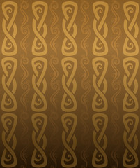 Luxury brown ornamental pattern