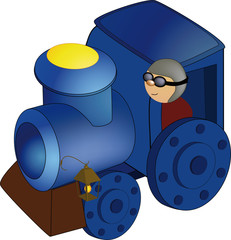 toy a steam locomotive