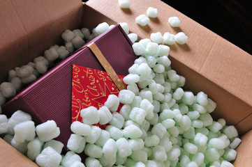 Paket mit Weihnachtsgeschenk